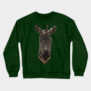 Zebra Portrait Crewneck Sweatshirt